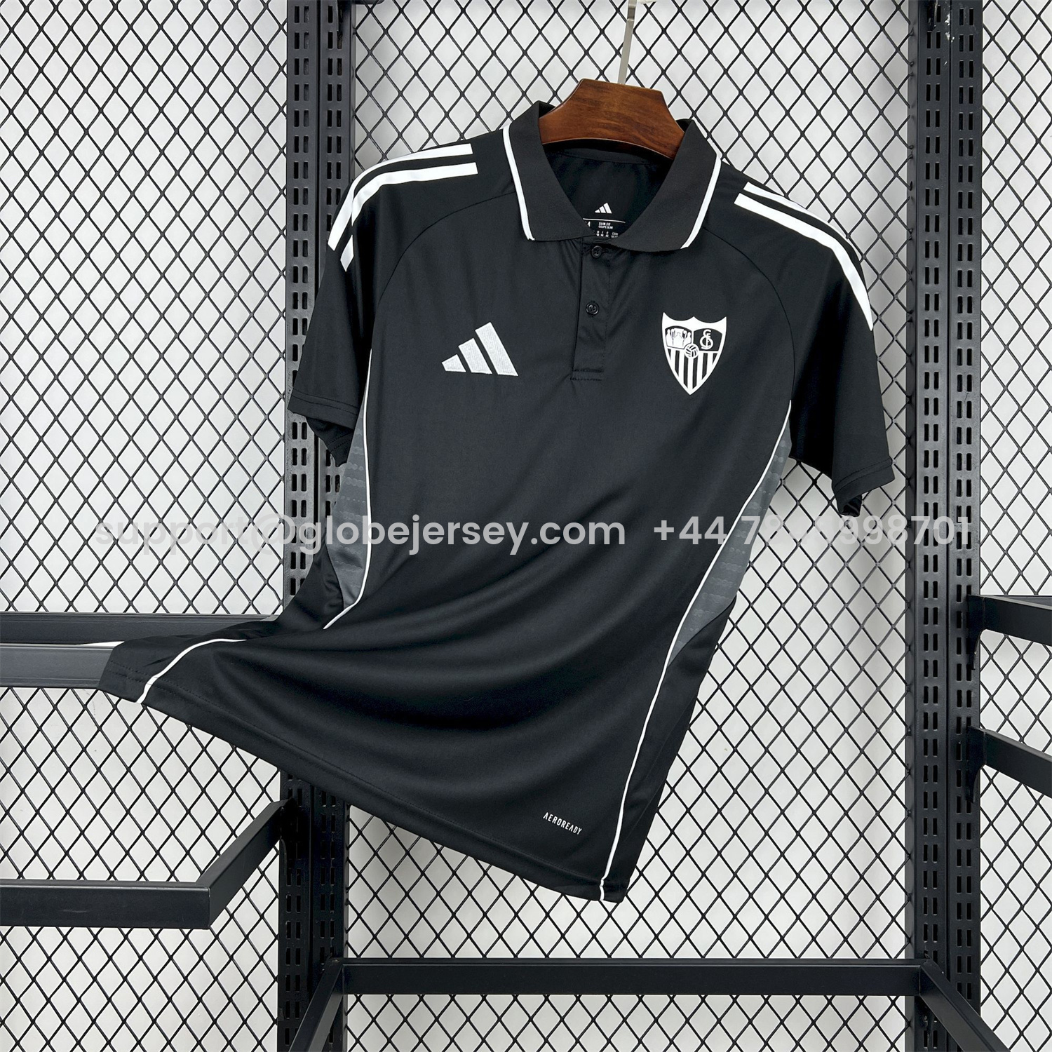 Sevilla 25-26 Black Travel Jersey - Fans Version