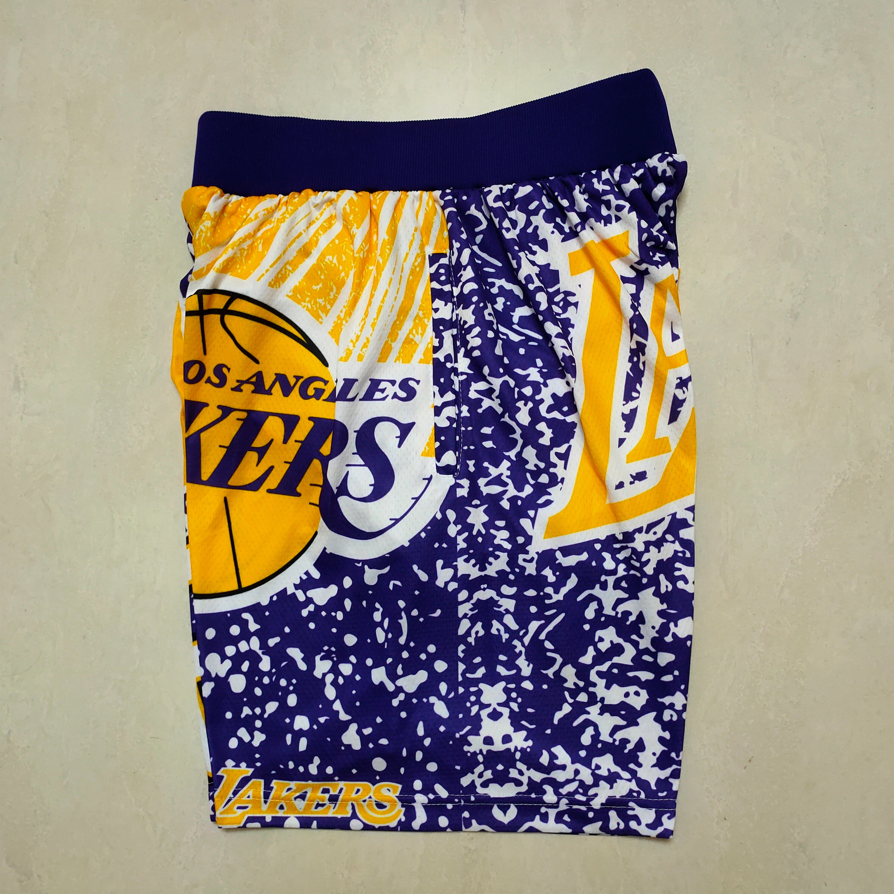Los Angeles Lakers mitchellNess mN large team logo basketball sweatpants