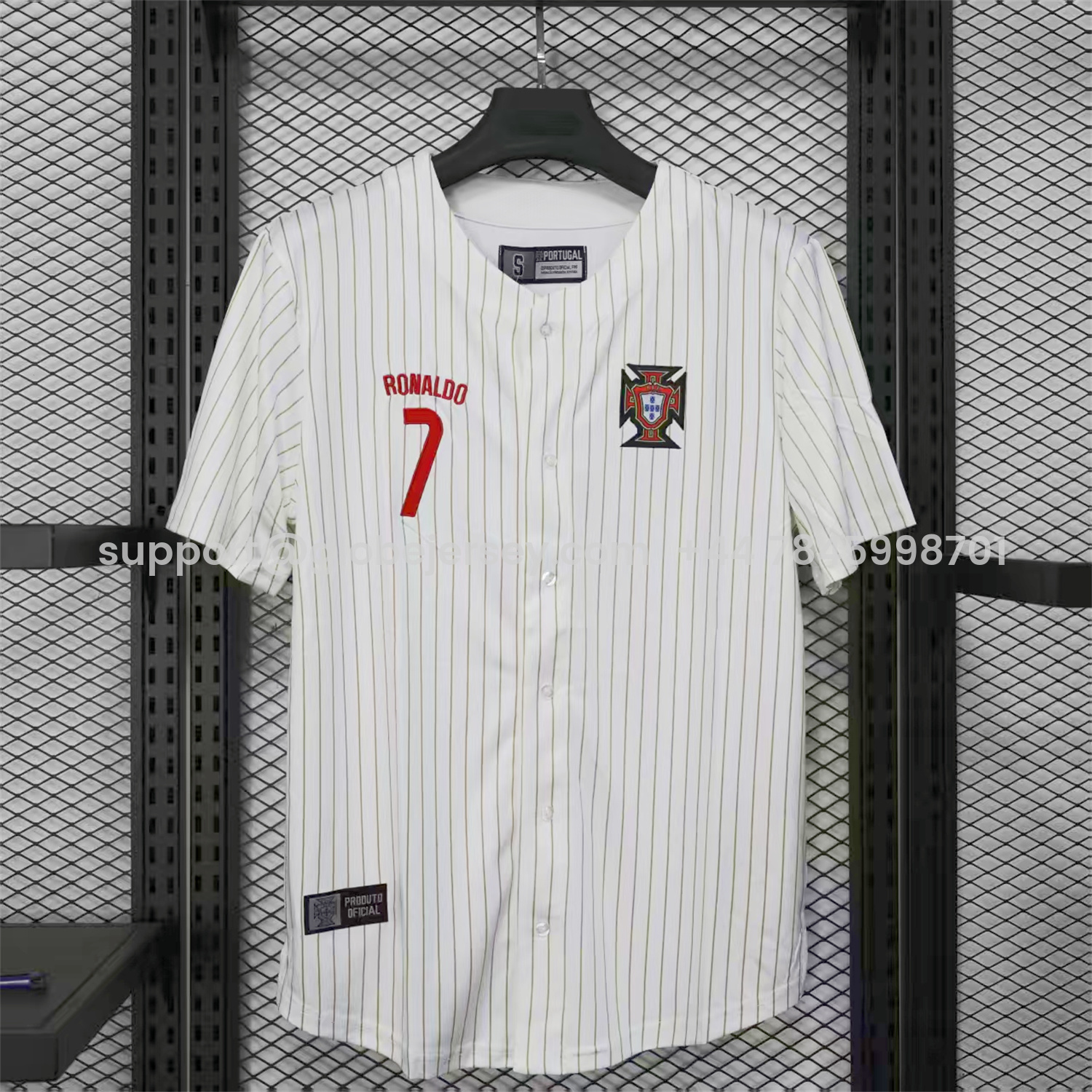 Portugal 2025-26 White Baseball Jersey