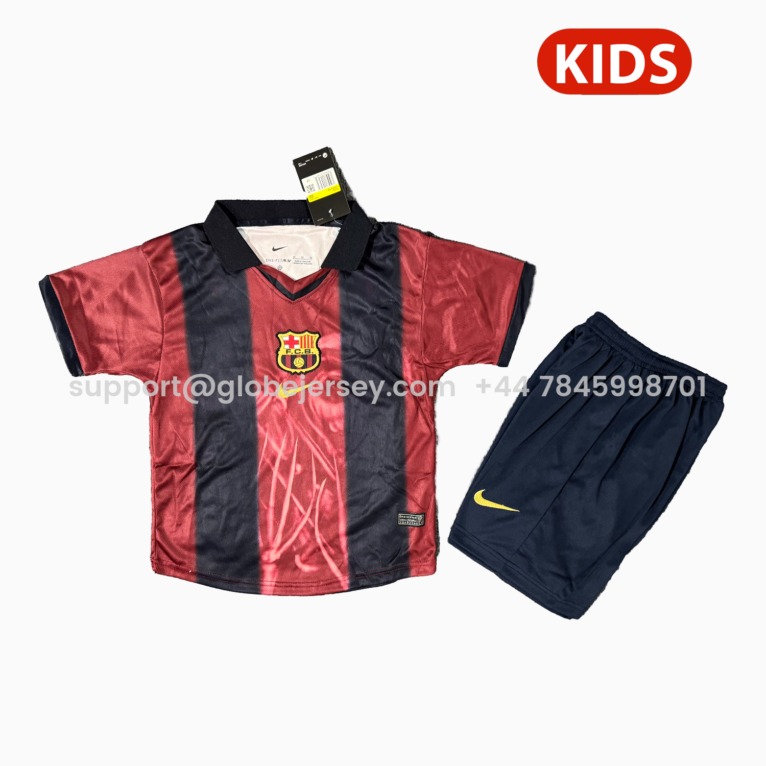 Barcelona 25-26 Retro Style Ghost Special Kids Kit
