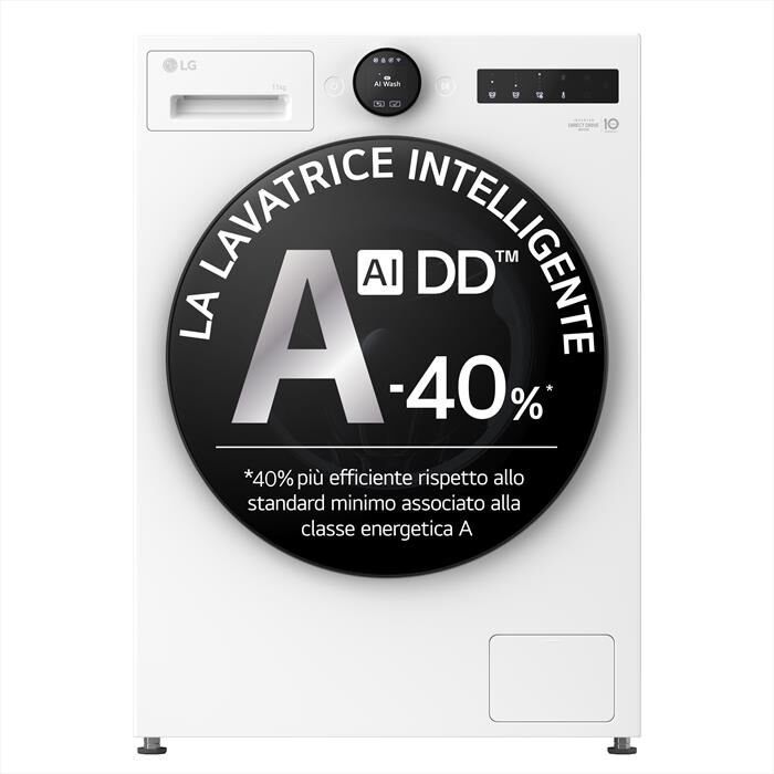 LG - Lavatrice AI DD F4X7011TWB 11 Kg Classe A-Ivory White
