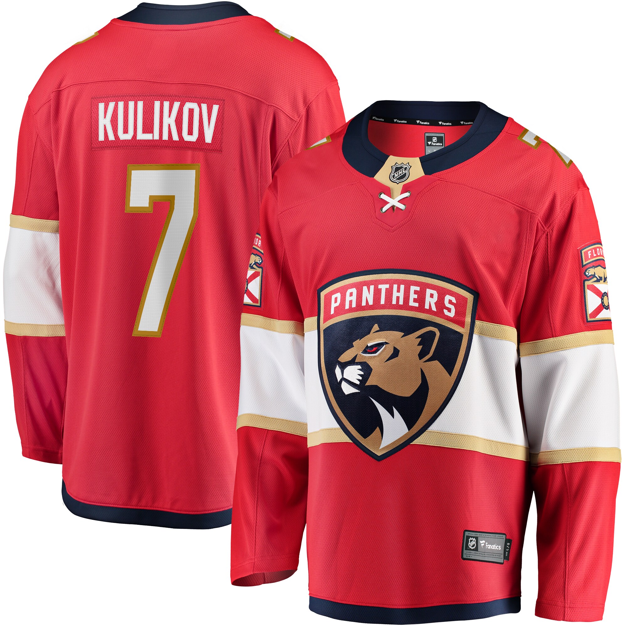 Dmitry Kulikov Florida Panthers Fanatics  Premier Breakaway   Jersey – Red