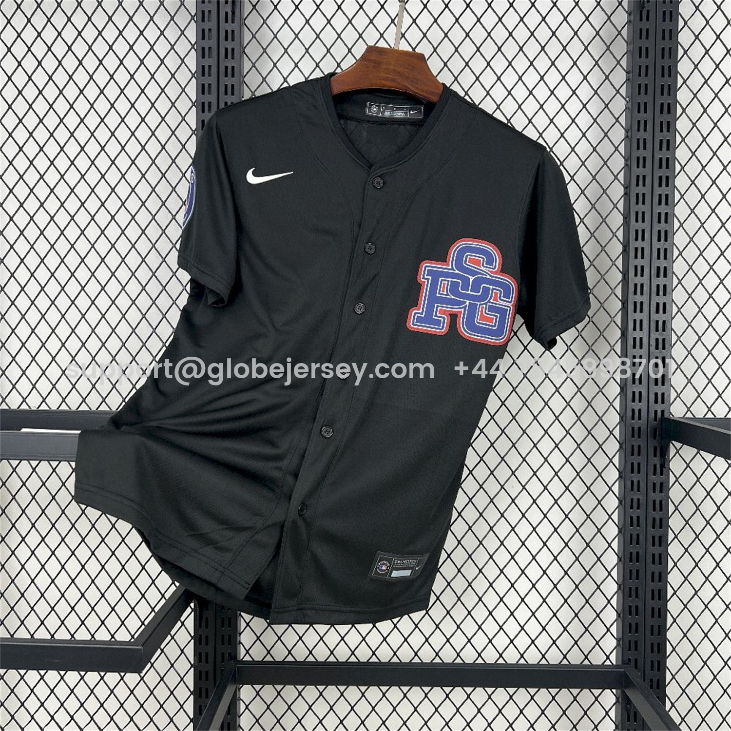 Paris Saint-Germain PSG 25-26 Black Limited Baseball Jersey