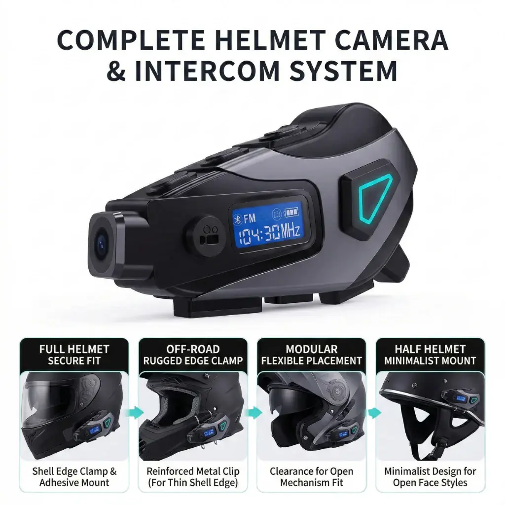 K10 - Helmet Bluetooth Headset