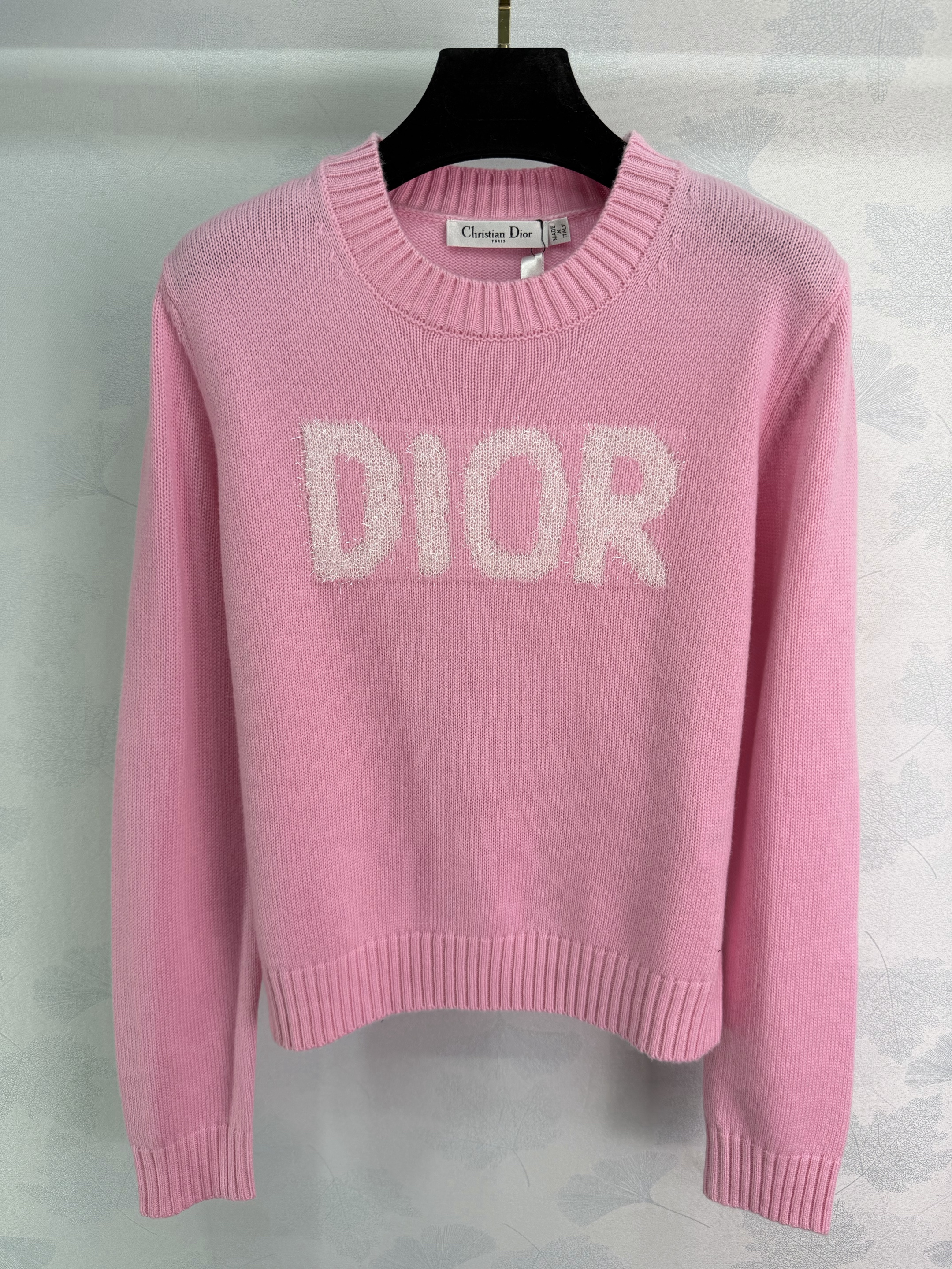 Letter jacquard sweater