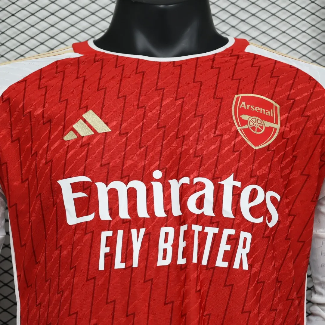 2023/24 Arsenal Home Long Sleeve Player Jersey  1:1 Thai Quality