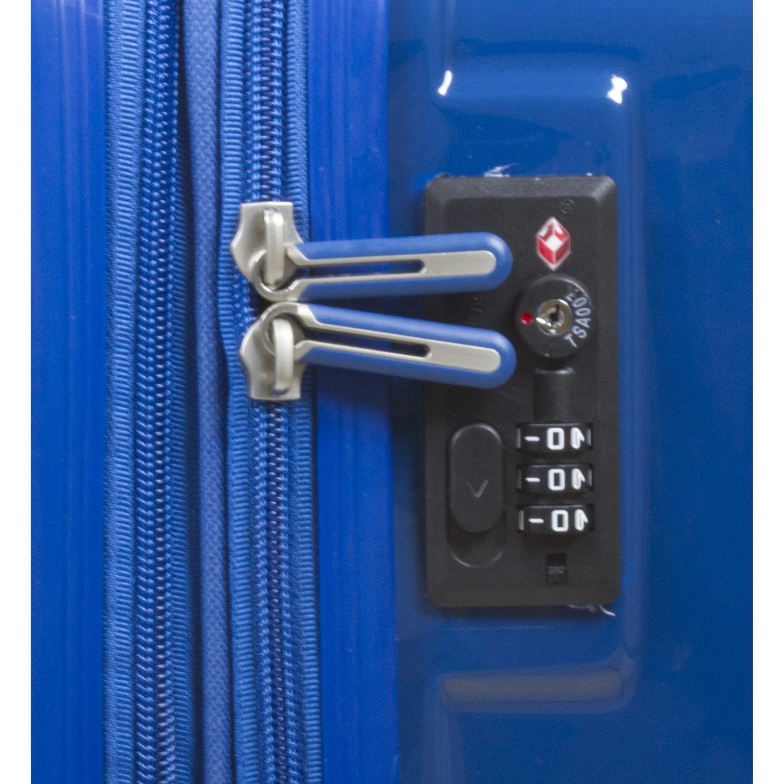 Dejuno Speck Hardside 3-Piece Expandable Spinner Luggage Set - Blue