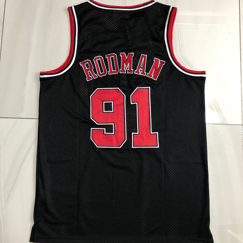 Bulls 91#AU embroidery 97-98 black