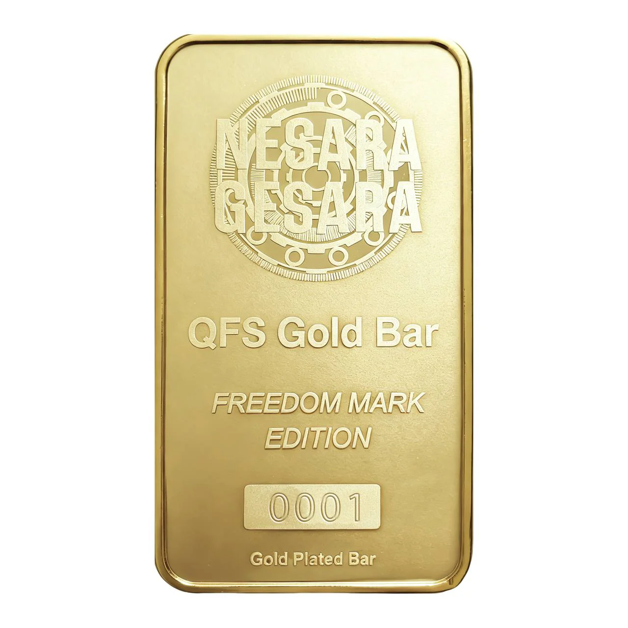 Nesara Gesara QFS Gold Bar