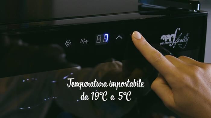 MELCHIONI FAMILY - Cantinetta VERMENTINO 18 C Classe G 18 bottiglie-nero