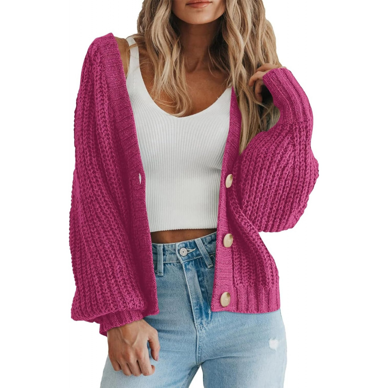 Women's Chunky Knit Open Front Sweater