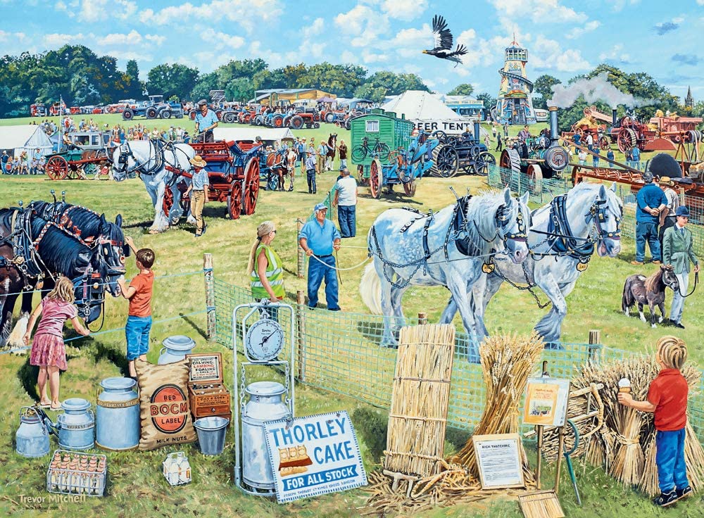 Happy Days No 3, Countryside Nostalgia – 4 x 500 Piece Jigsaw Puzzles (Ravensburger)