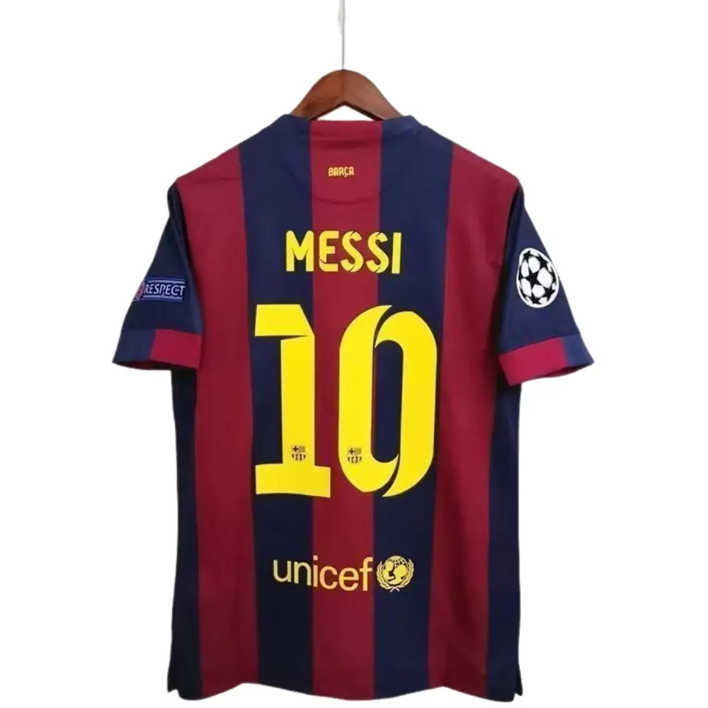 2014-15 Retro Barcelona Champions League Final Home Kit 10# Messi - Fans Edition