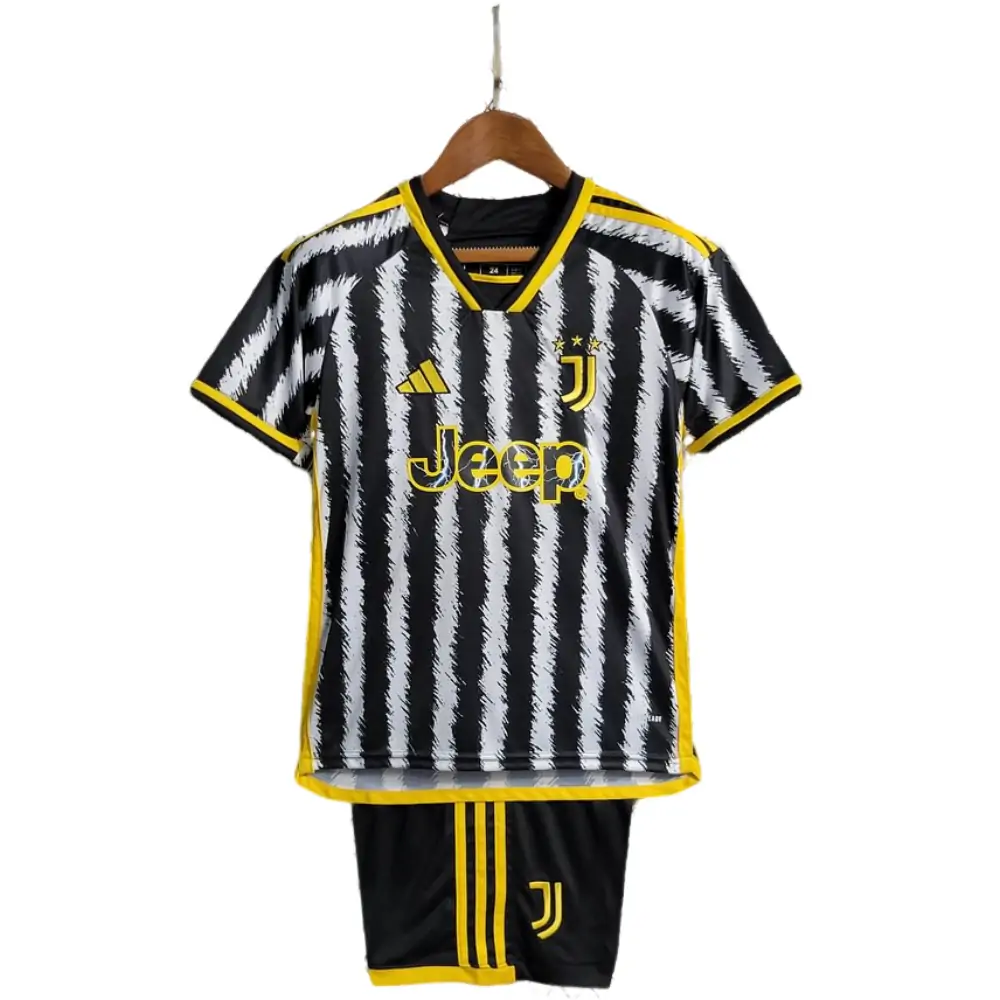 2023/2024 Juventus Home Soccer Jersey 1:1 Thai Quality Kids Size