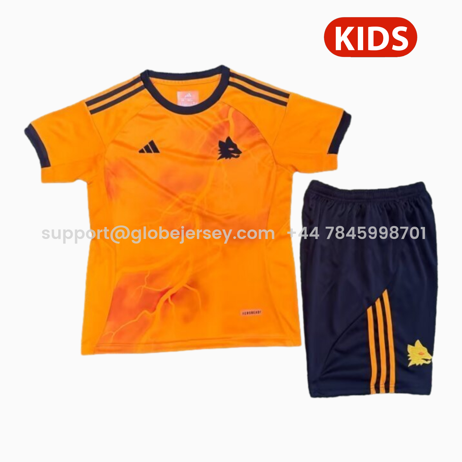 AS Roma 25-26 Away Unsponsored Kids Kit
