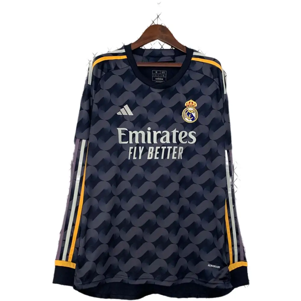 2023/2024 Long Sleeve Real Madrid Away Football Shirt 1:1 Thai Quality