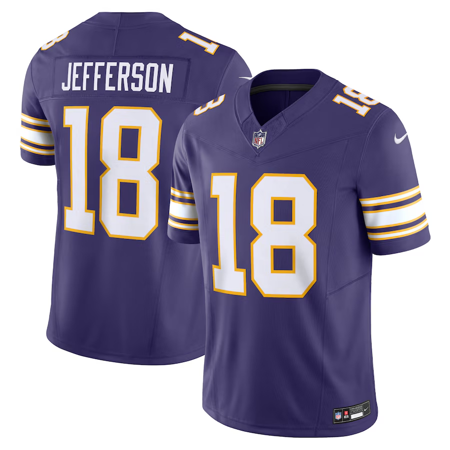 Minnesota Vikings Justin Jefferson Purple Vapor F.U.S.E. Limited Jersey