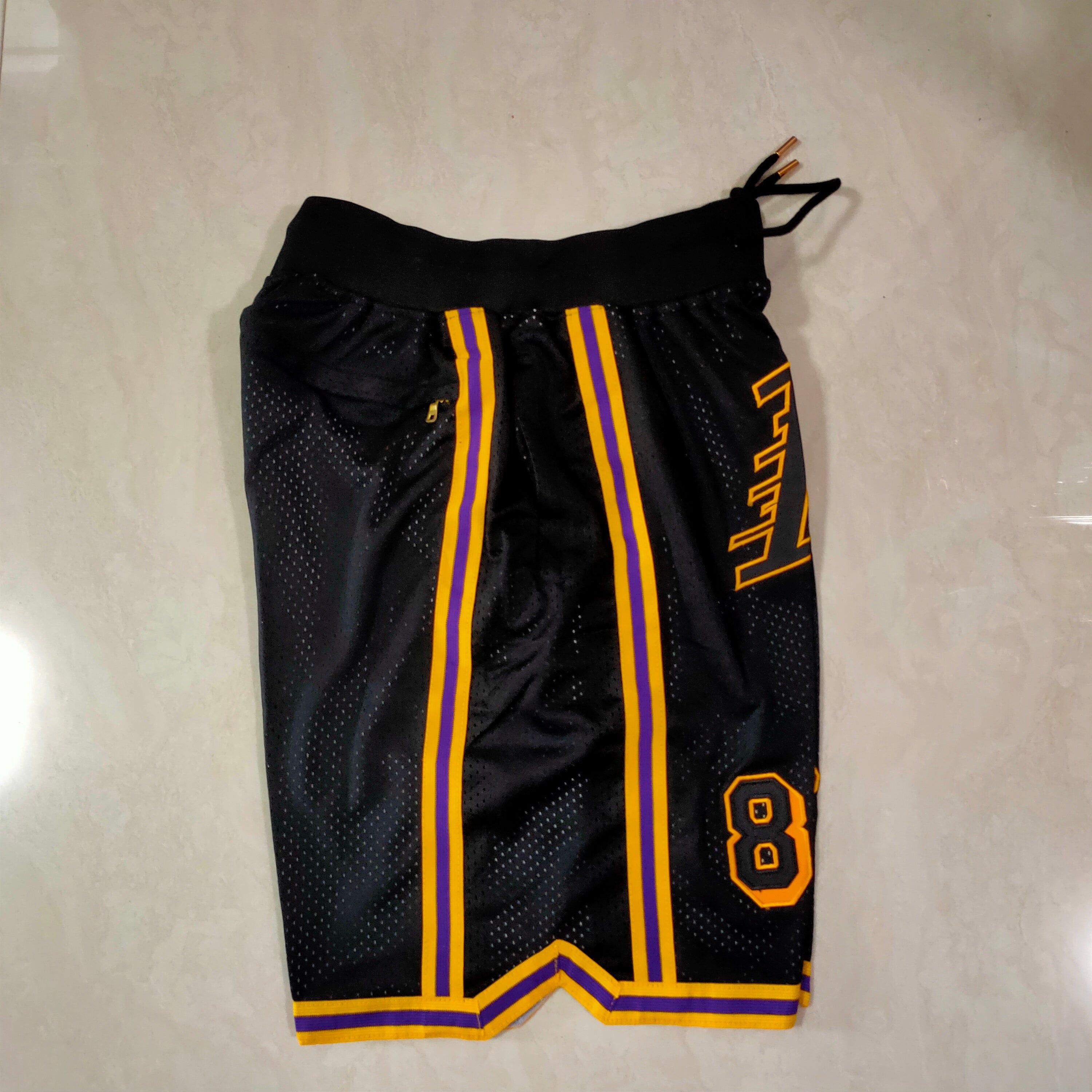 Los Angeles Lakers black K-pocket pants