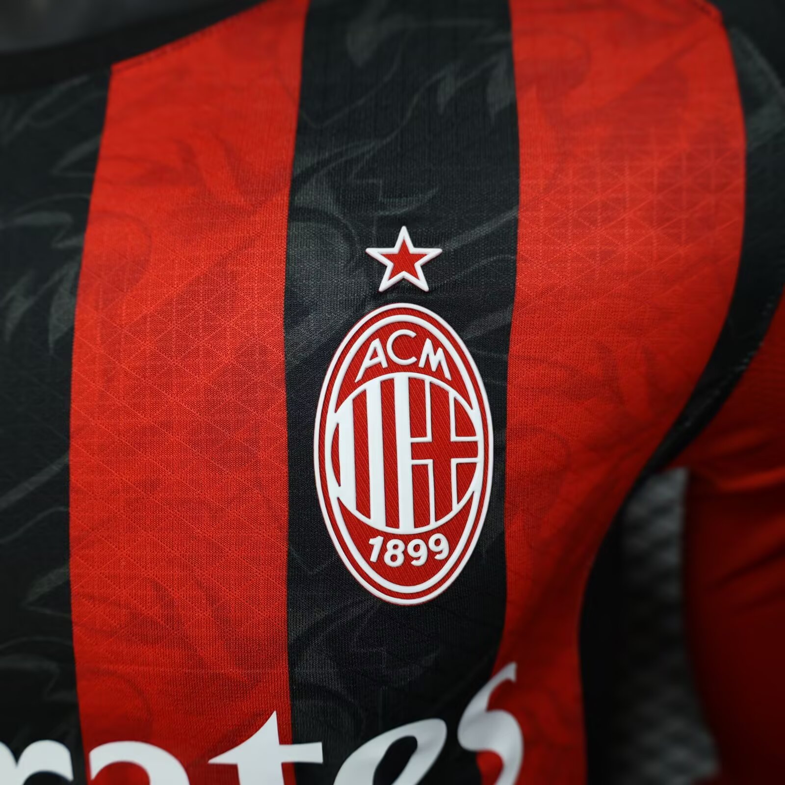 25-26 AC Milan Home Long Sleeve Shirt - Player Edition