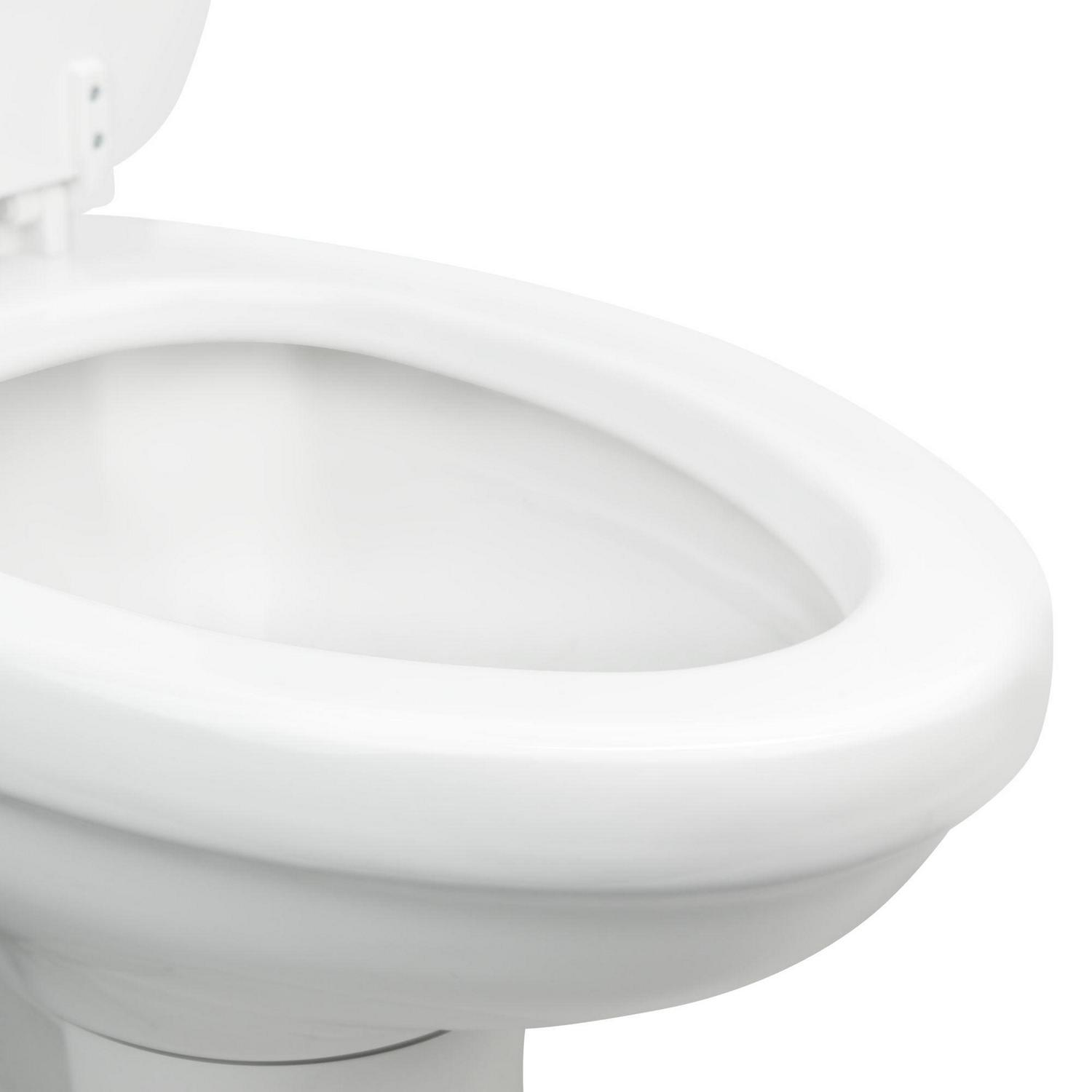 Dometic 320 RV Toilet | White | 302320081 | Standard Height | Gravity Toilet | Elongated Ceramic Bowl | Flush with Foot Pedal | For RVs. Trailers. and Outdoor Campers