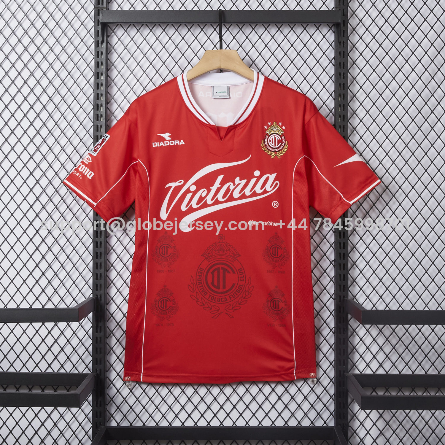 Retro Toluca 1998-99 Home Red Jersey