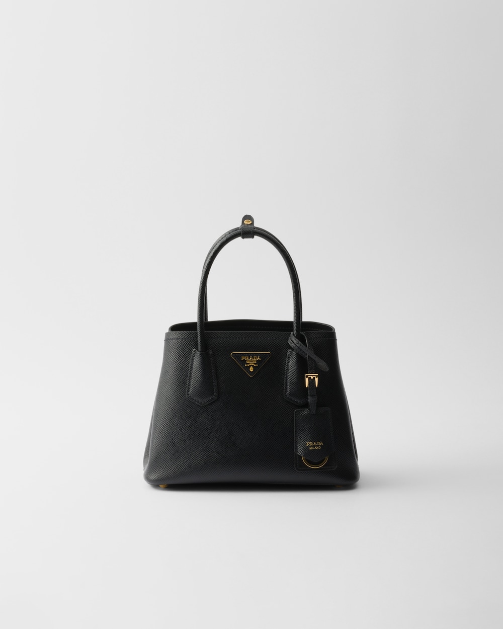 Small Double Saffiano Leather Bag