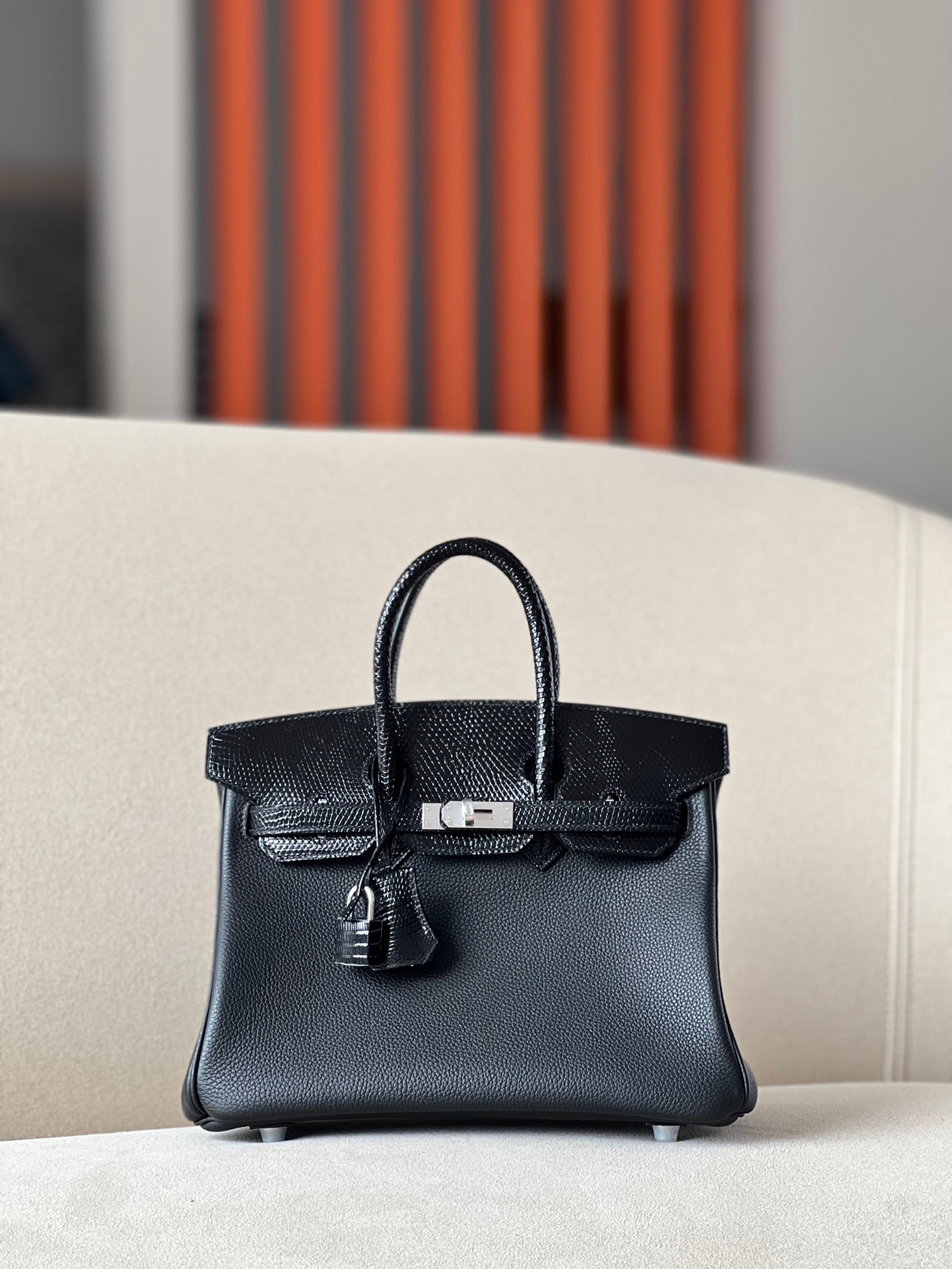 Hermes Advanced customization Birkin 25 Lizard customization