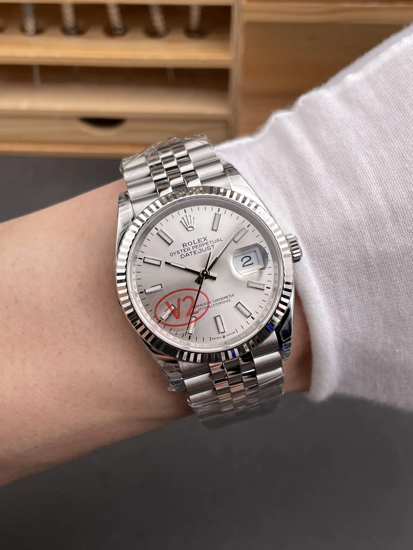 Rolex Datejust Silver 36mm