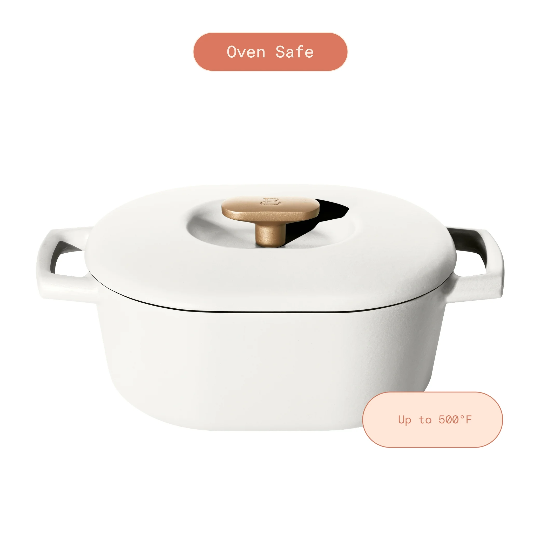 Beautiful 6 Quart Enamel Dutch Oven, Black Sesame by Drew Barrymore
