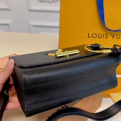 Louis Vuitton Twist MM Black Gold 9.0 Inches
