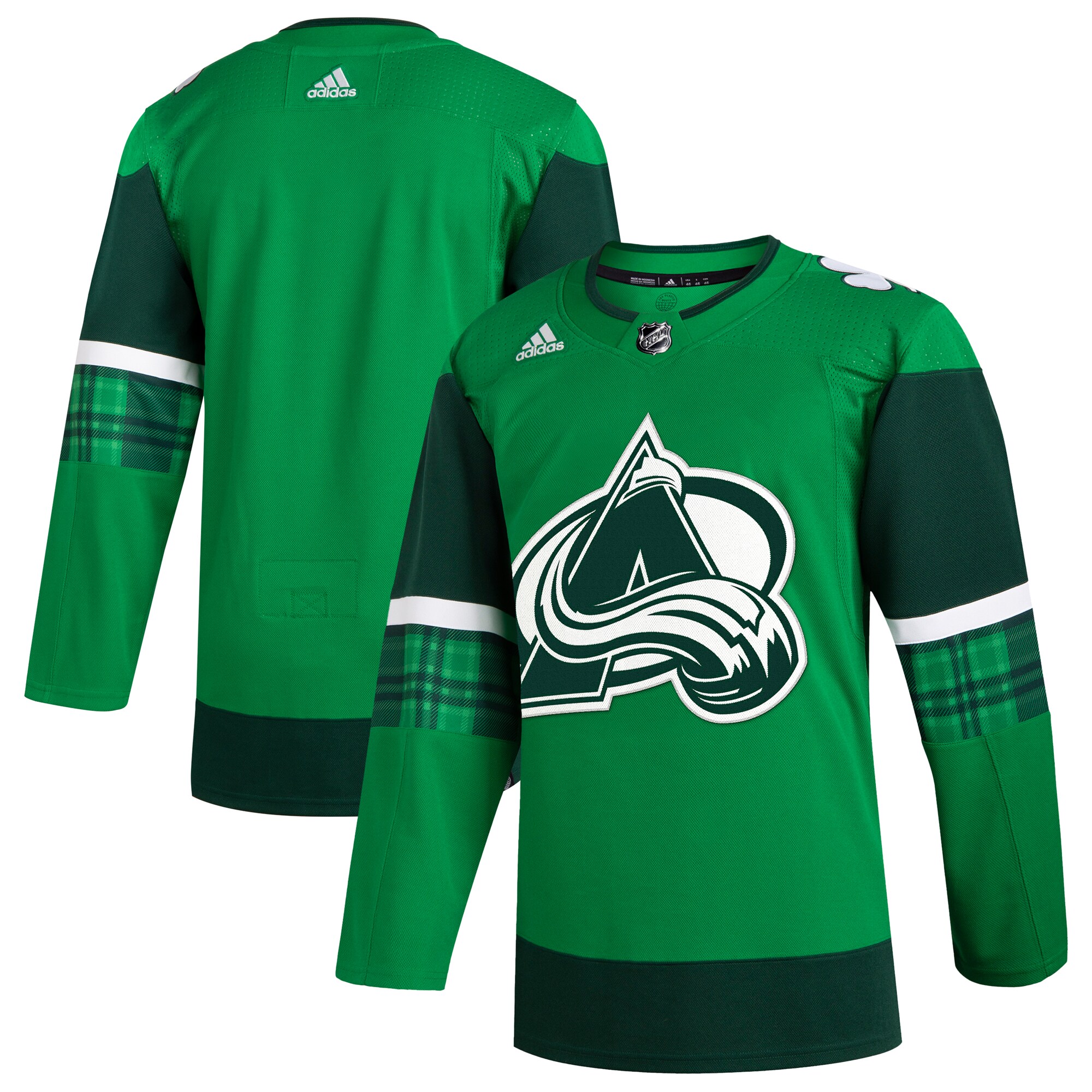 Colorado Avalanche  2023 St. Patrick’s Day Primegreen  Jersey – Kelly Green