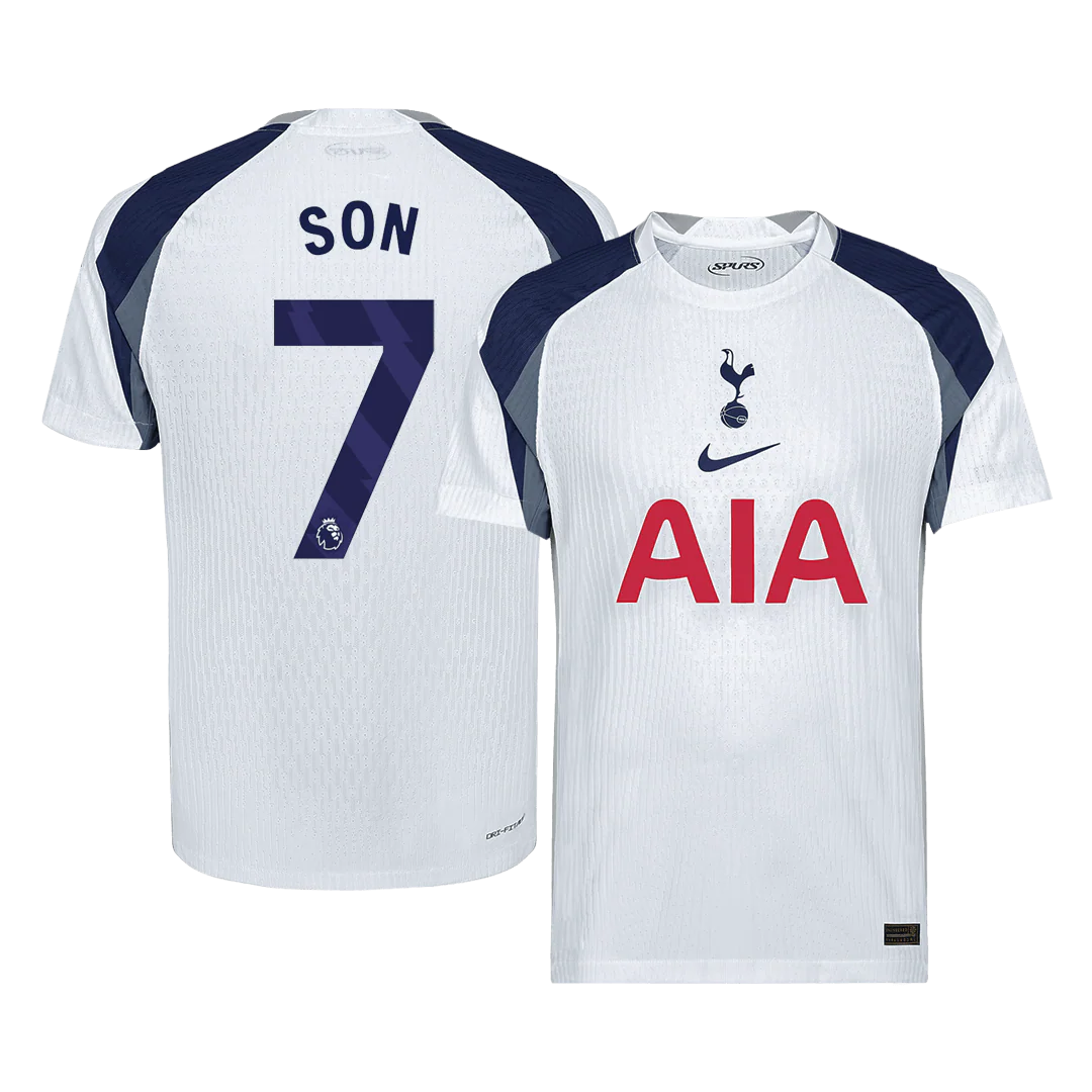 SON #7 Tottenham Hotspur Home Player Version Soccer Jersey 2025/26 White