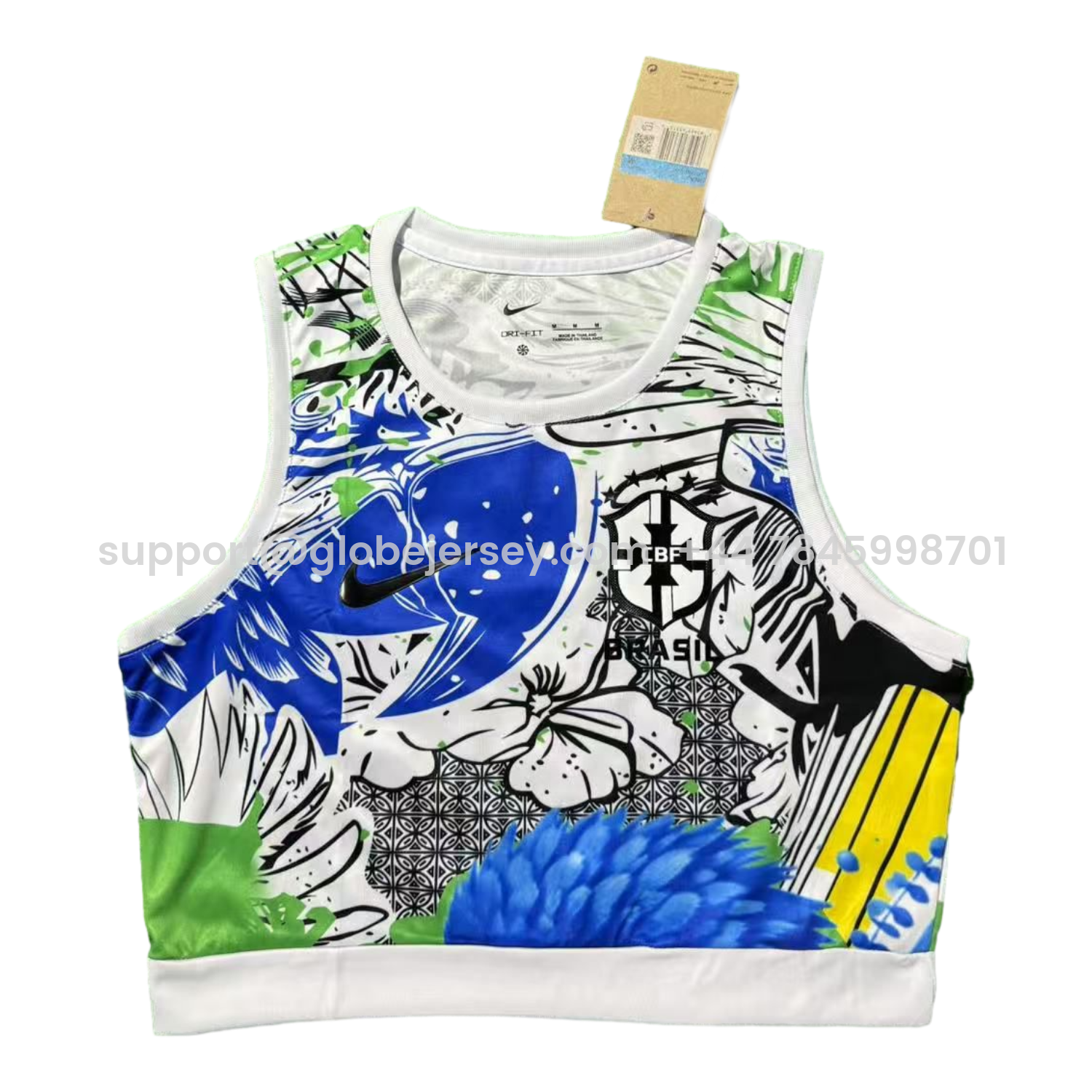Women's Brazil 25-26 Blue Parrot Yoga Vest