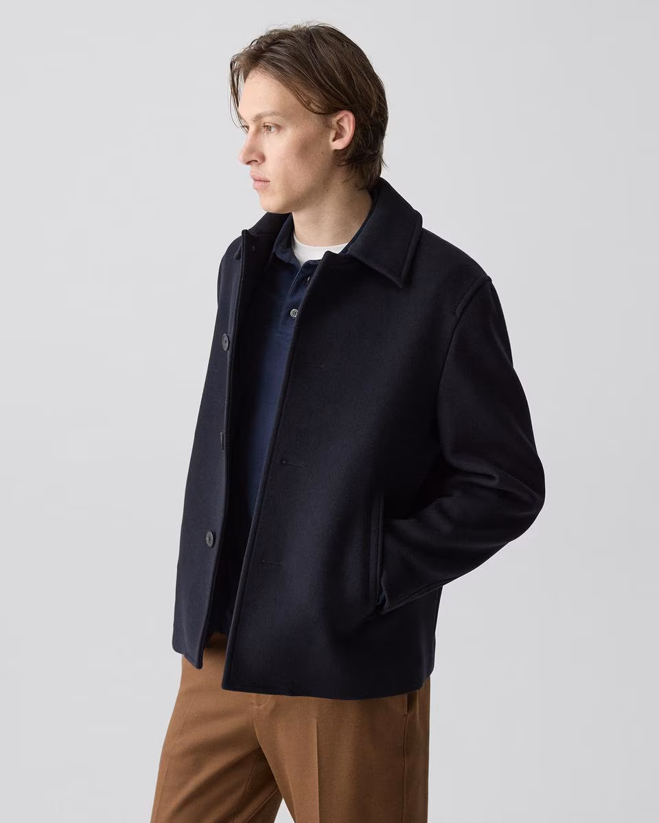 Peacoat in Plush Melton