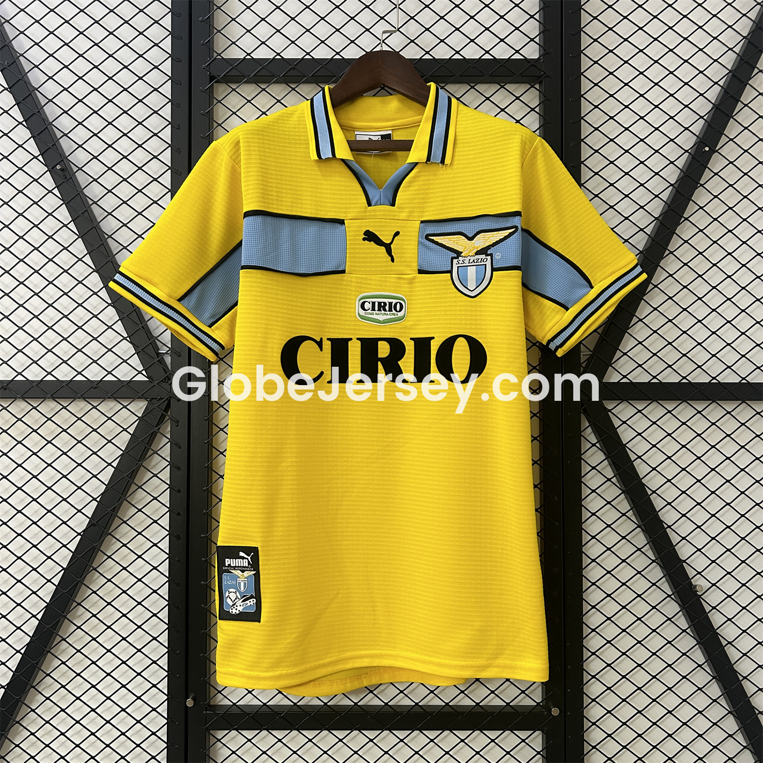 Retro Lazio 98-99 Yellow Away Jersey