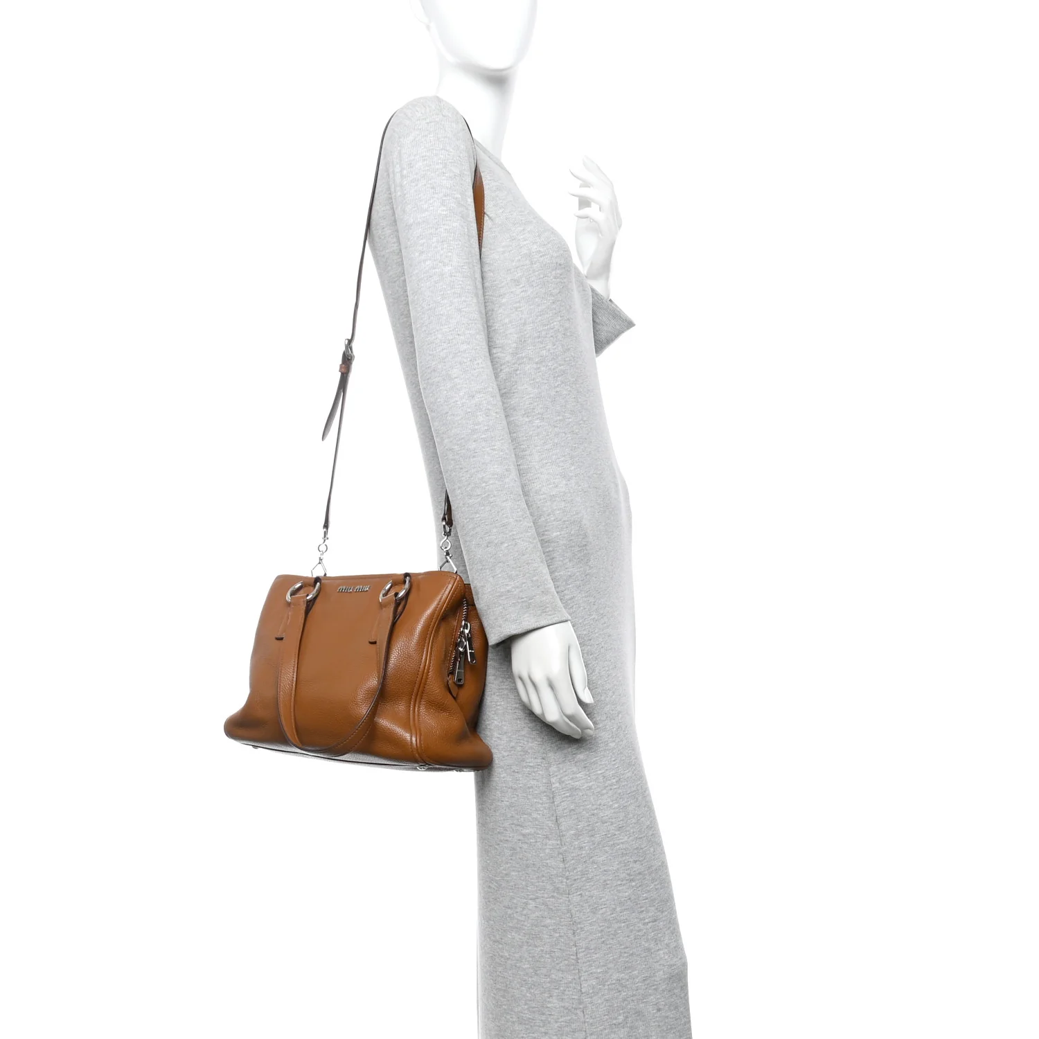 Vitello Phenix Shopping Tote Cannella
