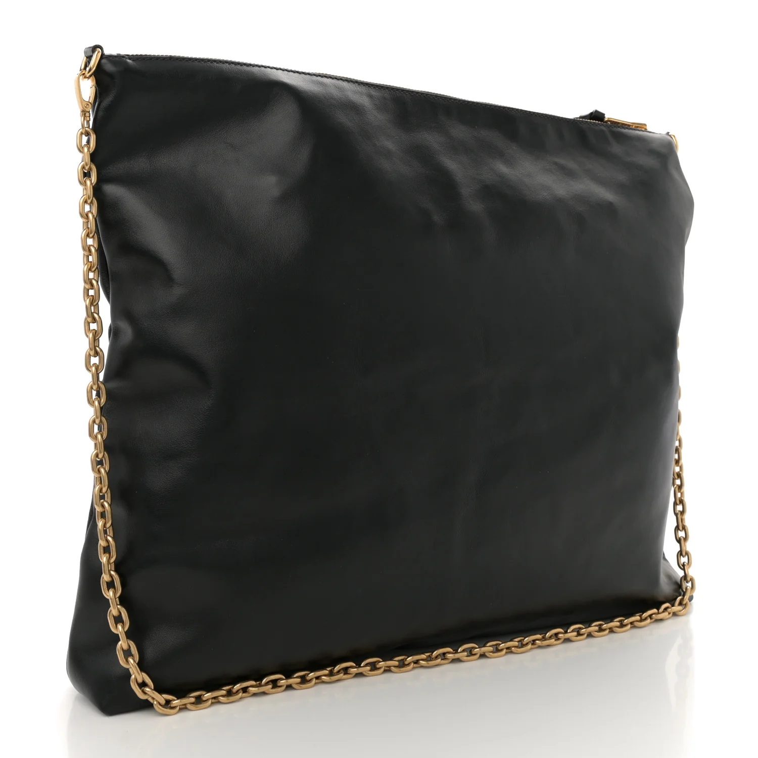 Soft Calf Softy Shoulder Bag Black