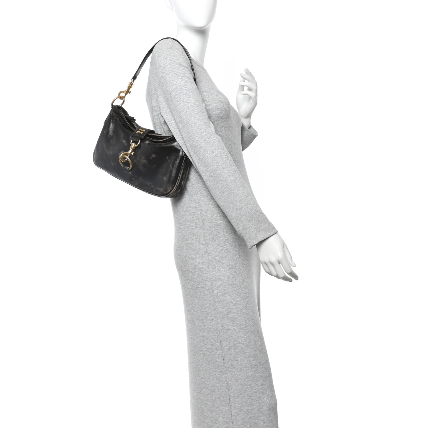 Nappa Old Hook Shoulder Bag Sabbia Caffe