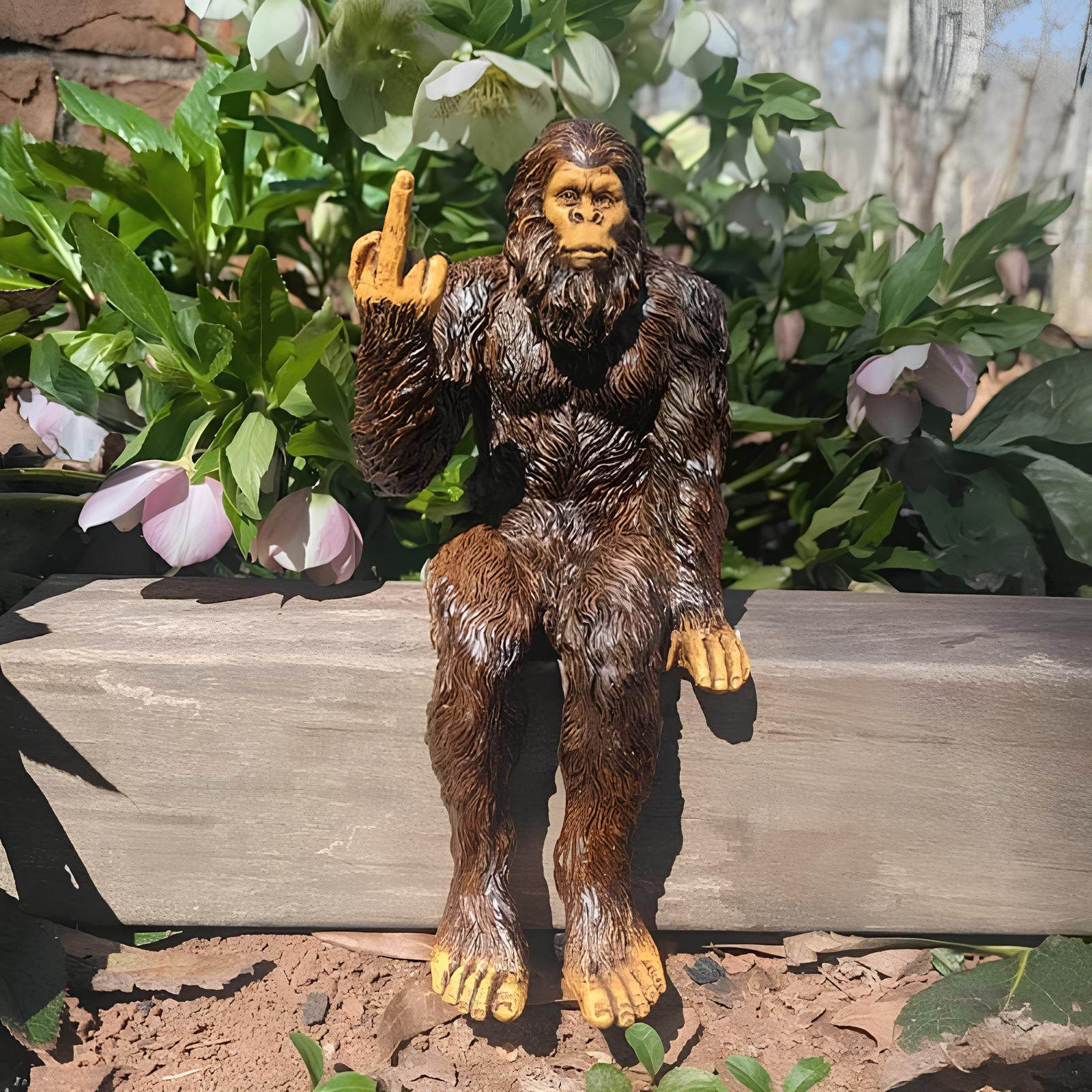🔥LAST DAY 50% OFF✨Bigfoot Peace Sign Sasquatch Yeti Statue