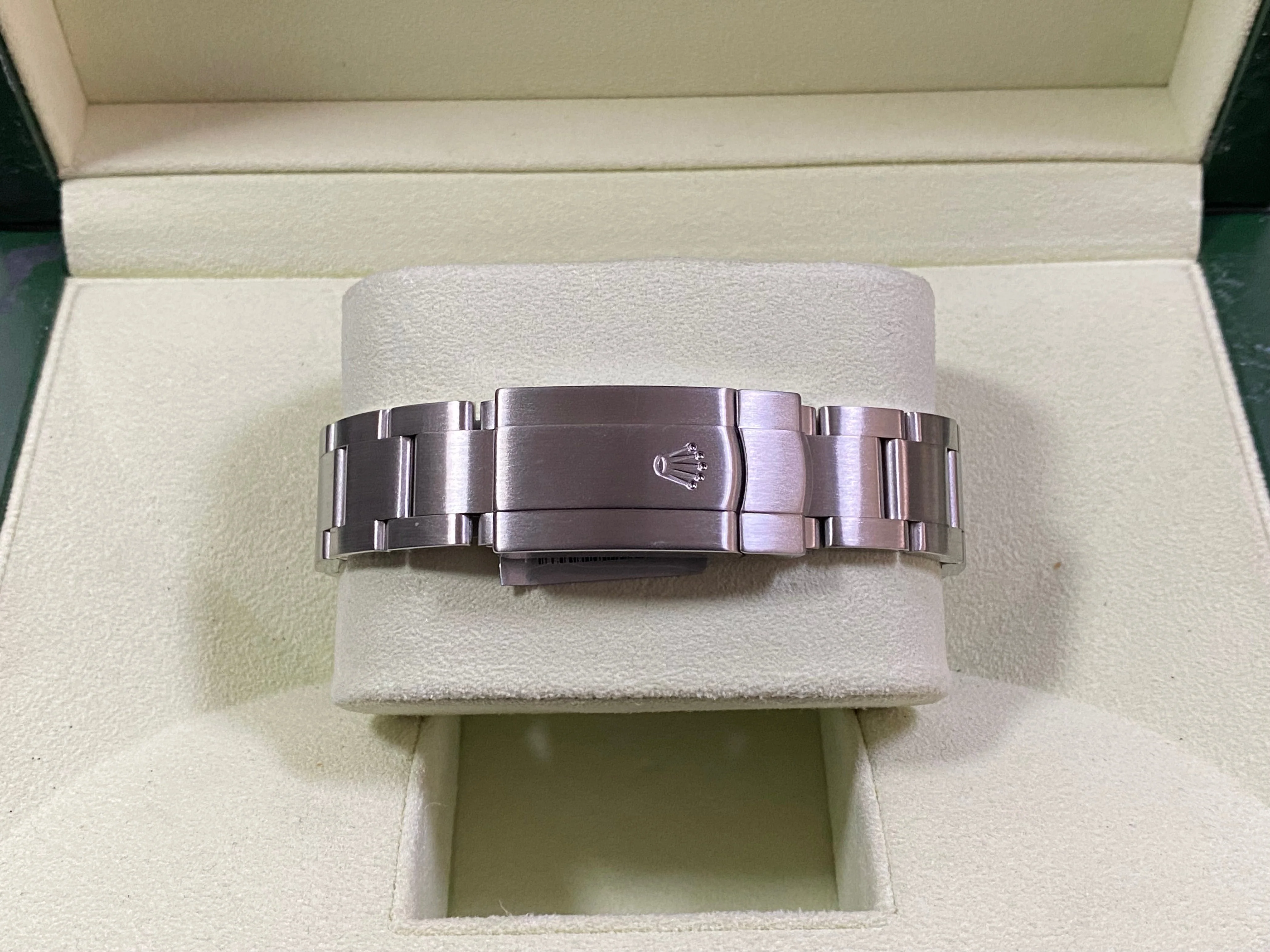 Rolex Air-King  - Domed Bezel - M Serial - Blue Dial - Orange Arabic Numerals - 114200