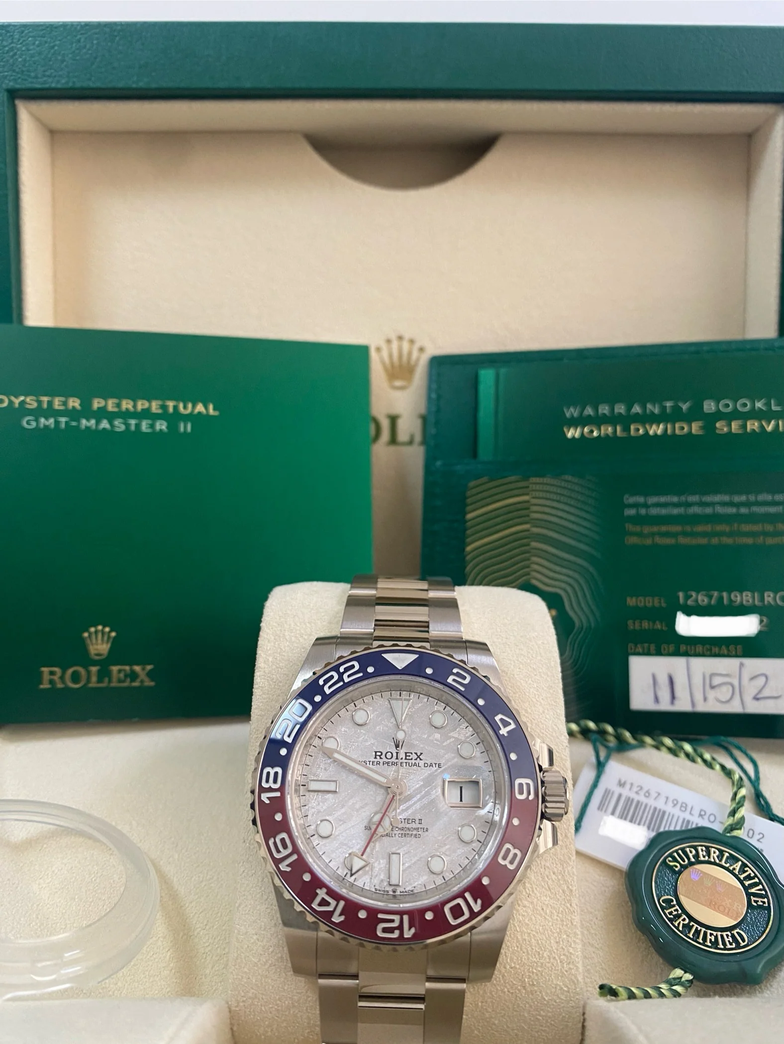 Rolex White Gold GMT-Master II - 2021 - 