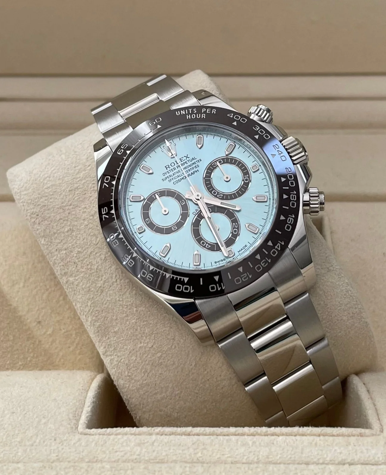 Rolex Platinum Cosmograph Daytona - 2023 - Ice Blue Dial - 116506