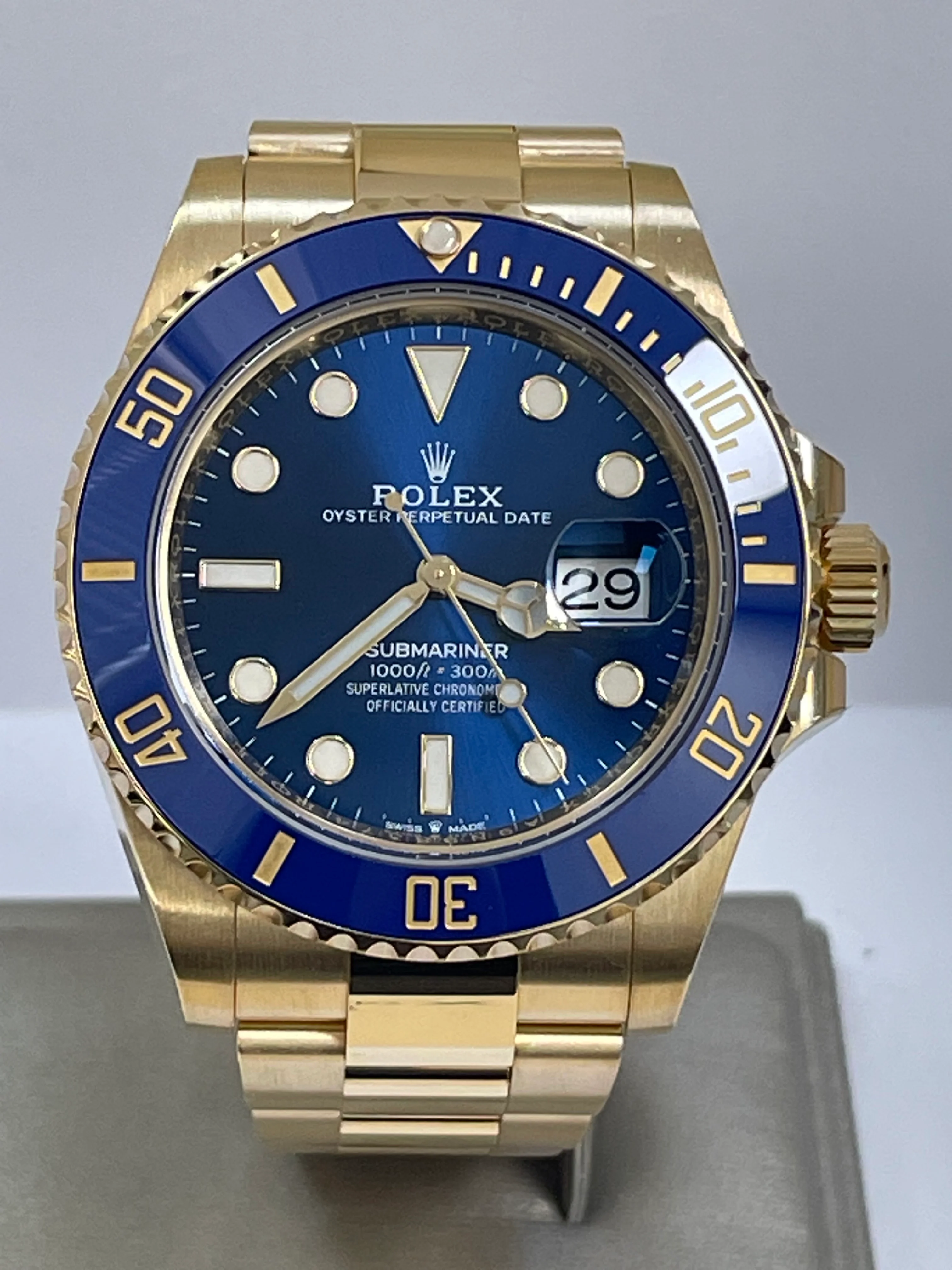 Rolex Yellow Gold Submariner Date - 2023 - Blue Bezel - Blue Dial - 126618LB