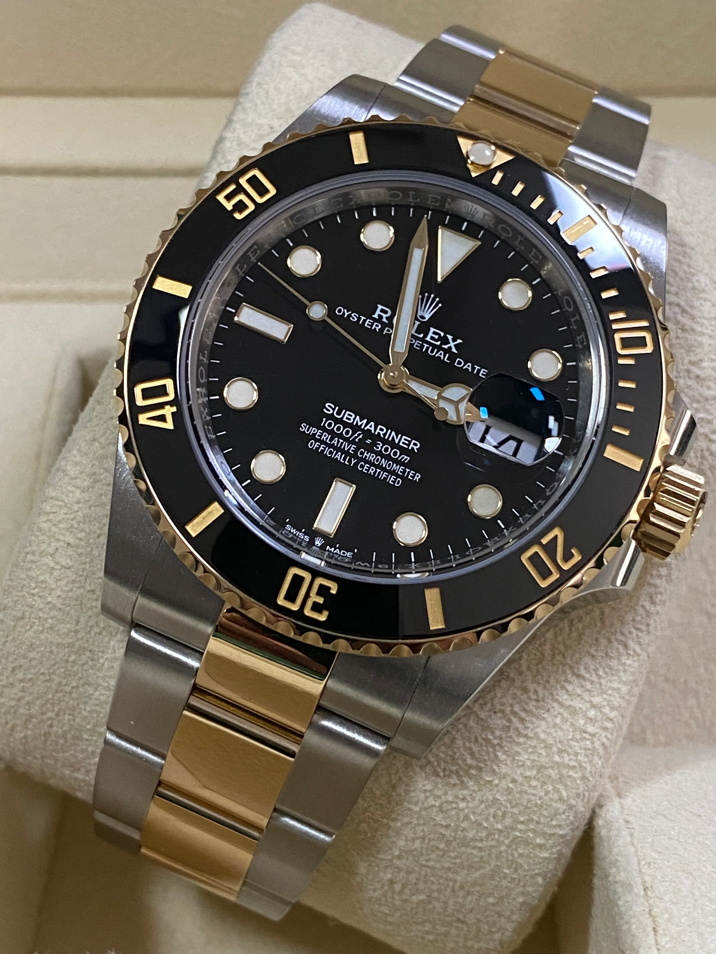 Rolex Steel and Gold Submariner Date - 2021 - Black Bezel - Black Dial - 126613LN