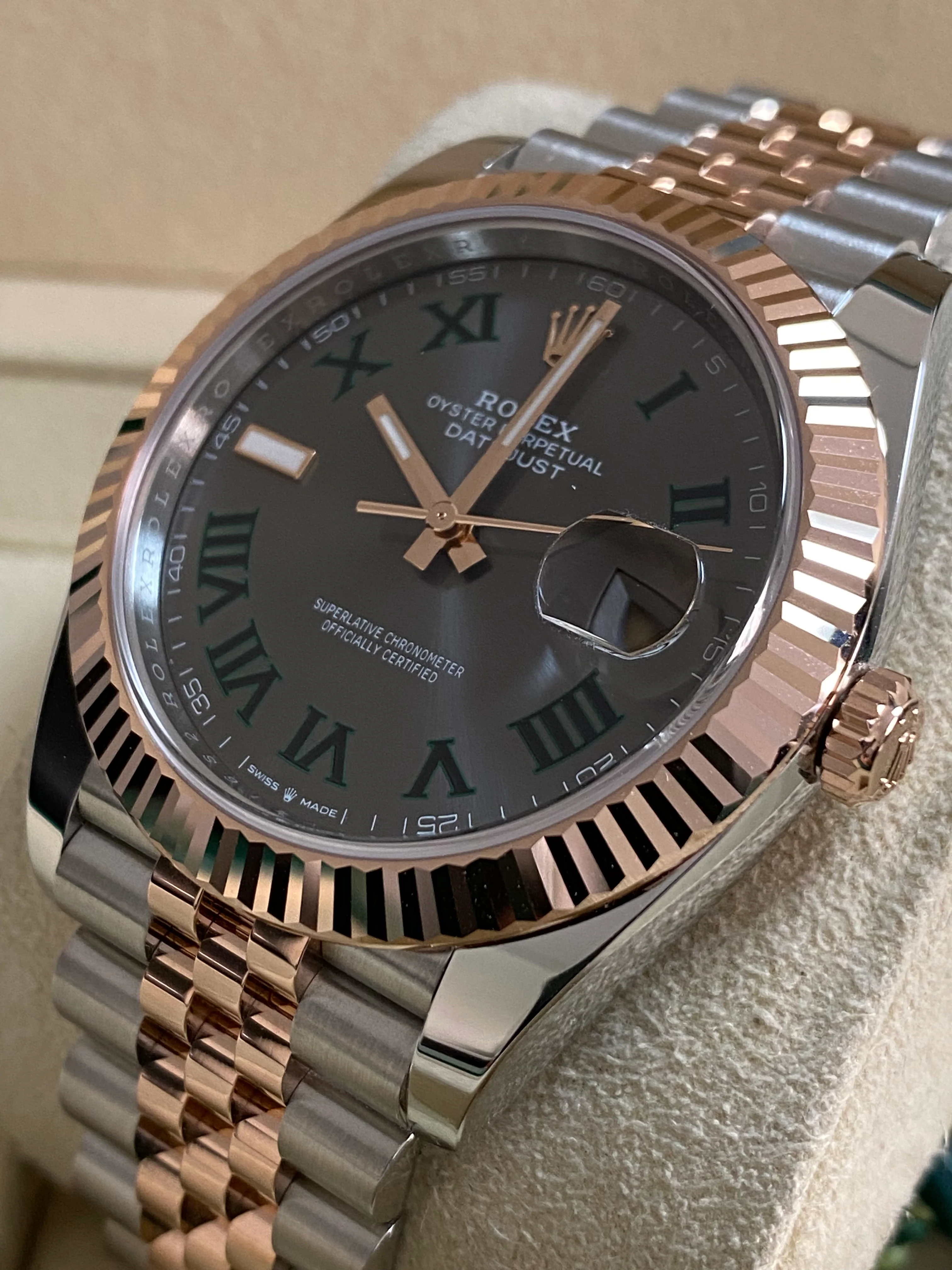 Rolex Steel and Everose Gold Datejust 41 - 2024 - Fluted Bezel - 