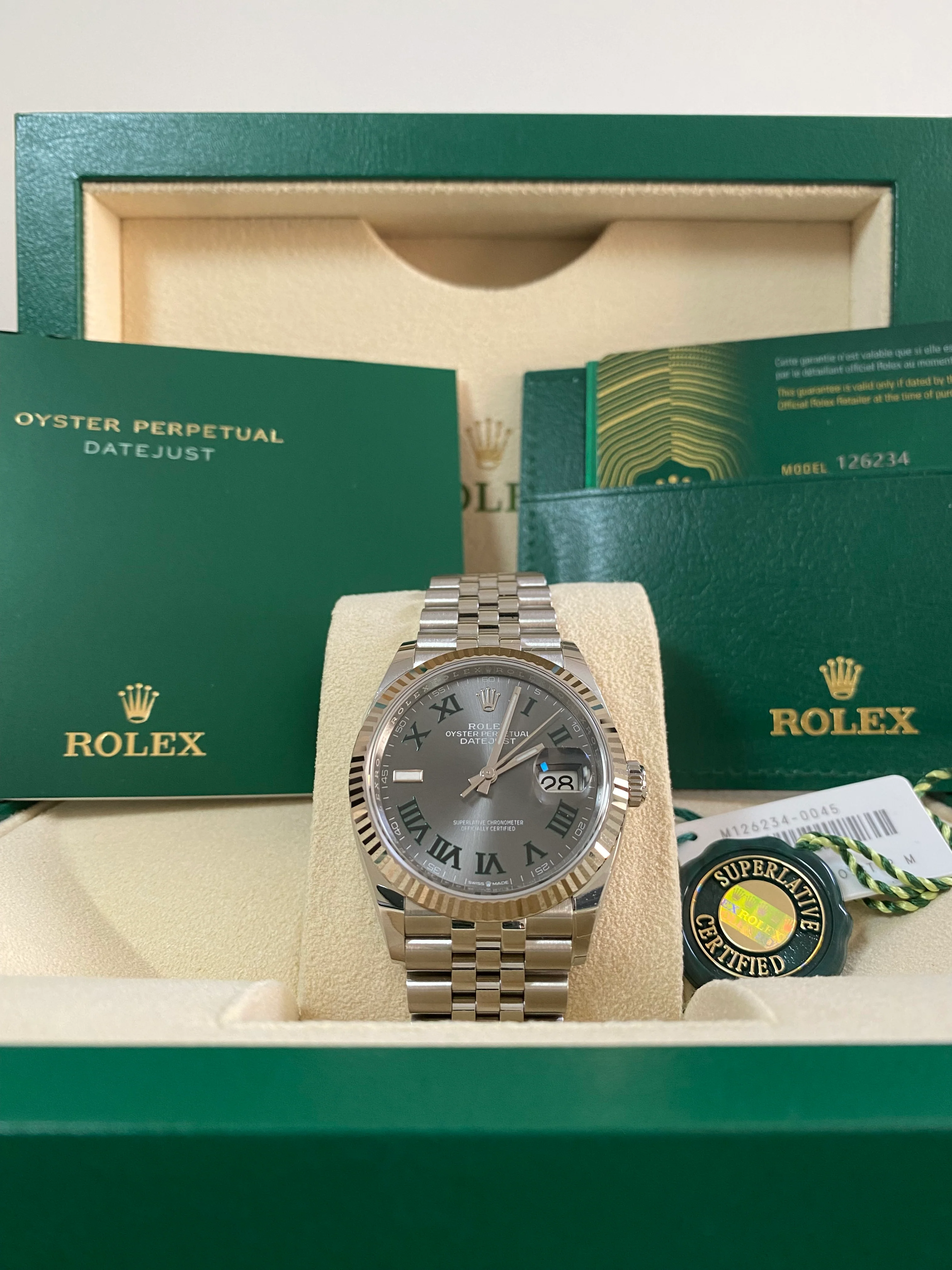 Rolex Steel Datejust 36 - 2024 - Fluted Bezel - 