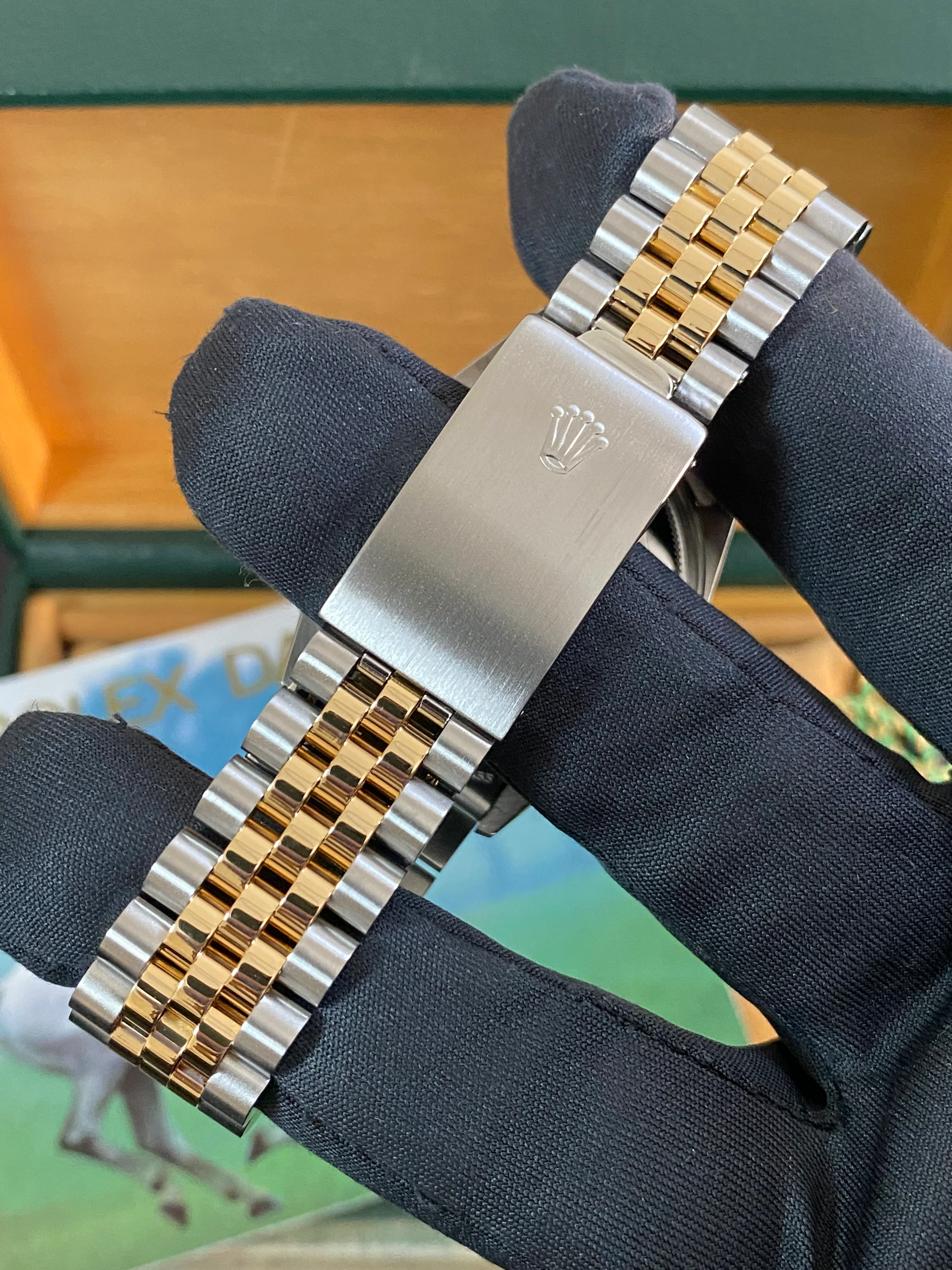 Rolex Steel and Yellow Gold Datejust 36 - 1983 - Fluted Bezel - Champagne Index Dial - Jubilee Bracelet - 16013