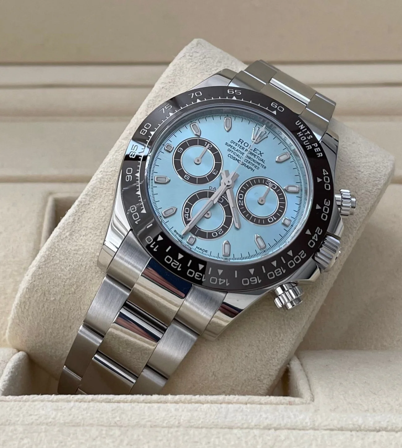 Rolex Platinum Cosmograph Daytona - 2023 - Ice Blue Dial - 116506