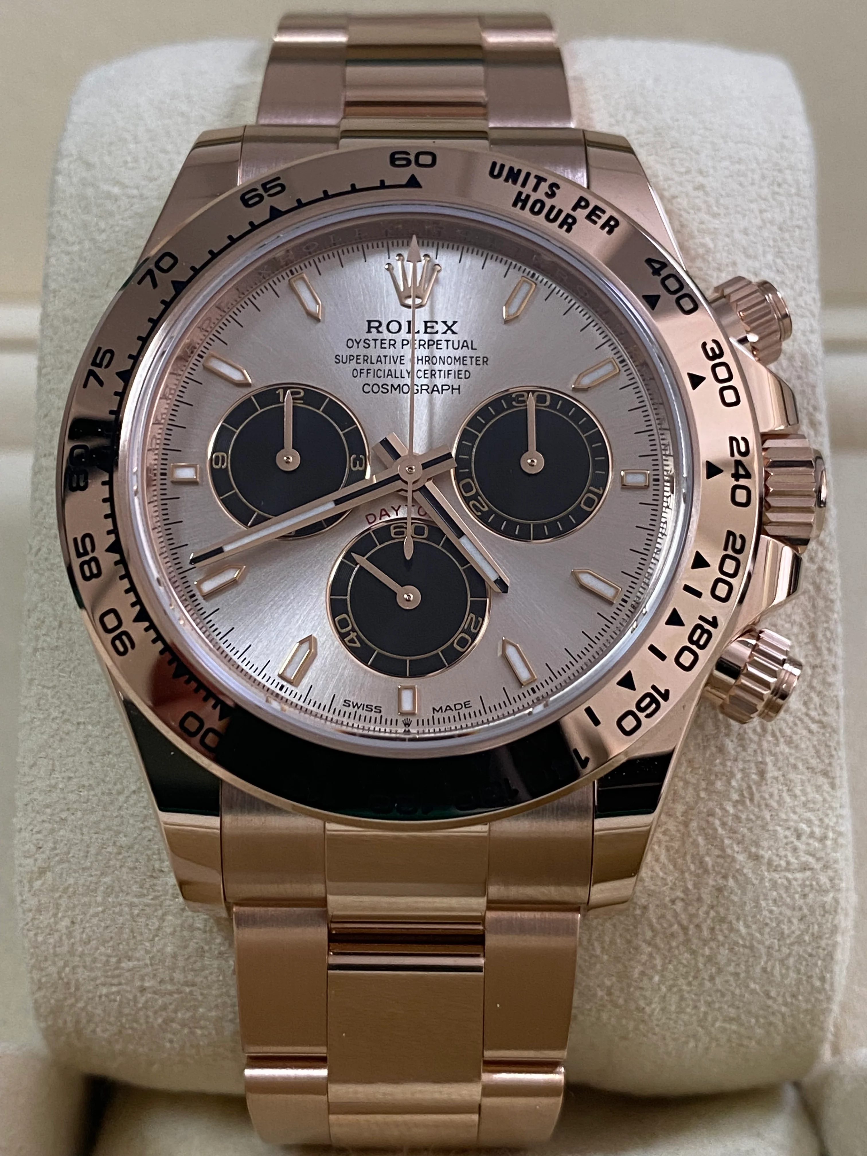 Rolex Everose Gold Cosmograph Daytona - 2024 - Sundust Dial - 126505 *FULL SET*