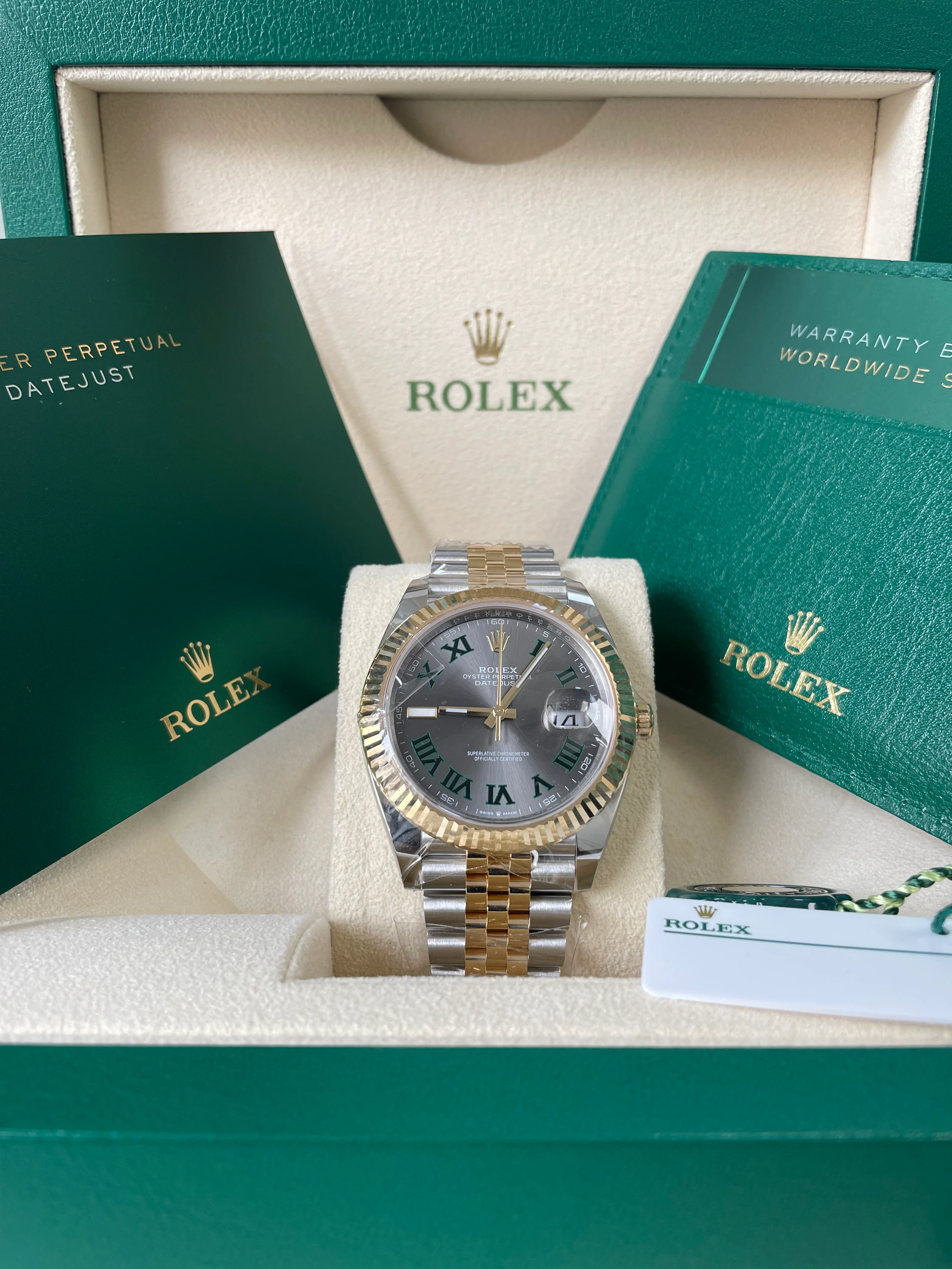 Rolex Steel and Yellow Gold Datejust 41 - 2023 - Fluted Bezel - 